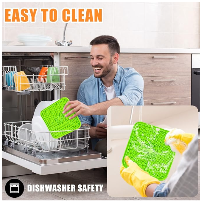 Lickmat Grande 2 Espacios Con Chupas