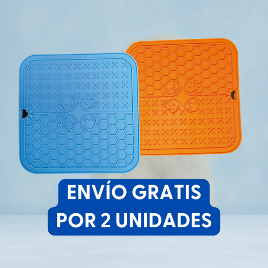 Lickmat Grande 2 Espacios Con Chupas